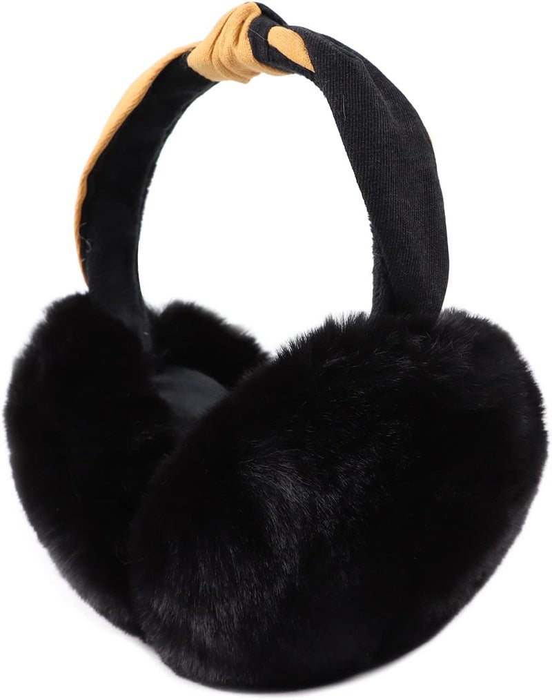 Peecabe Winter Women Earmuffs Faux Fur Girls Ear muffs Warm Unisex Kids Ear Covers Foldable Outdoor Boy Ear Warmers for Women - Image 1